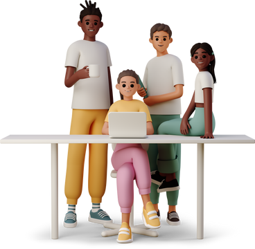 3d-casual-life-young-people-working-at-the-desk